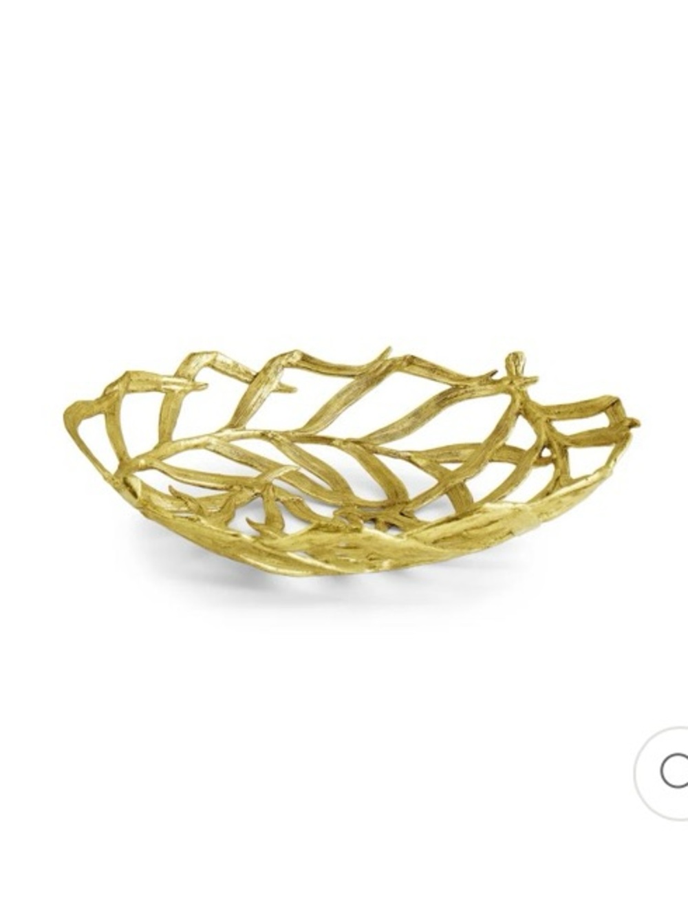 Michael Aram Gold Leaf Decorative Bowl